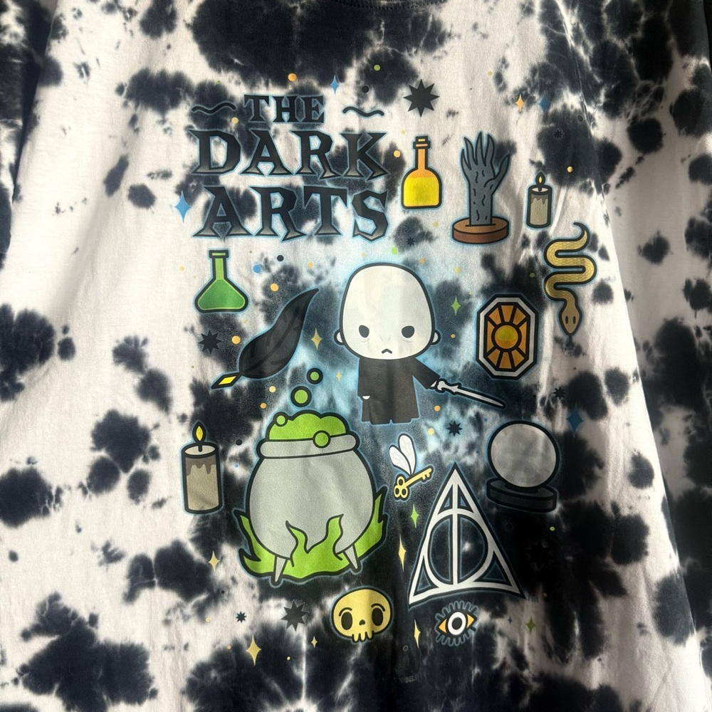 Harry Potter Lord Voldemort Nightgown Sleep Pajama Shirt Tie-Dye - Picture 2 of 4